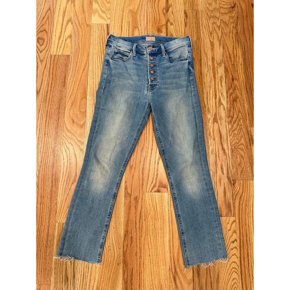 Mother The Pixie Dazzler Ankle Fray Jeans - Picture 2 of 6